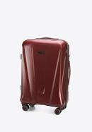 Luggage set with geometric design, burgundy, 56-3P-12K-11, Photo 5