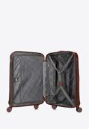 Luggage set with geometric design, burgundy, 56-3P-12K-11, Photo 6