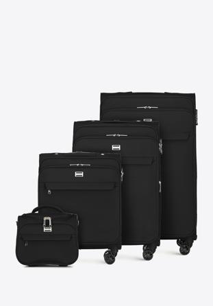 Soft shell luggage set, black, 56-3S-65K-1, Photo 1