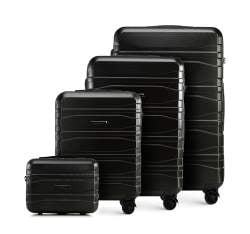Komplet nowoczesnych walizek z polikarbonu, czarny, 56-3P-70K-1, ZdjÄ™cie 1