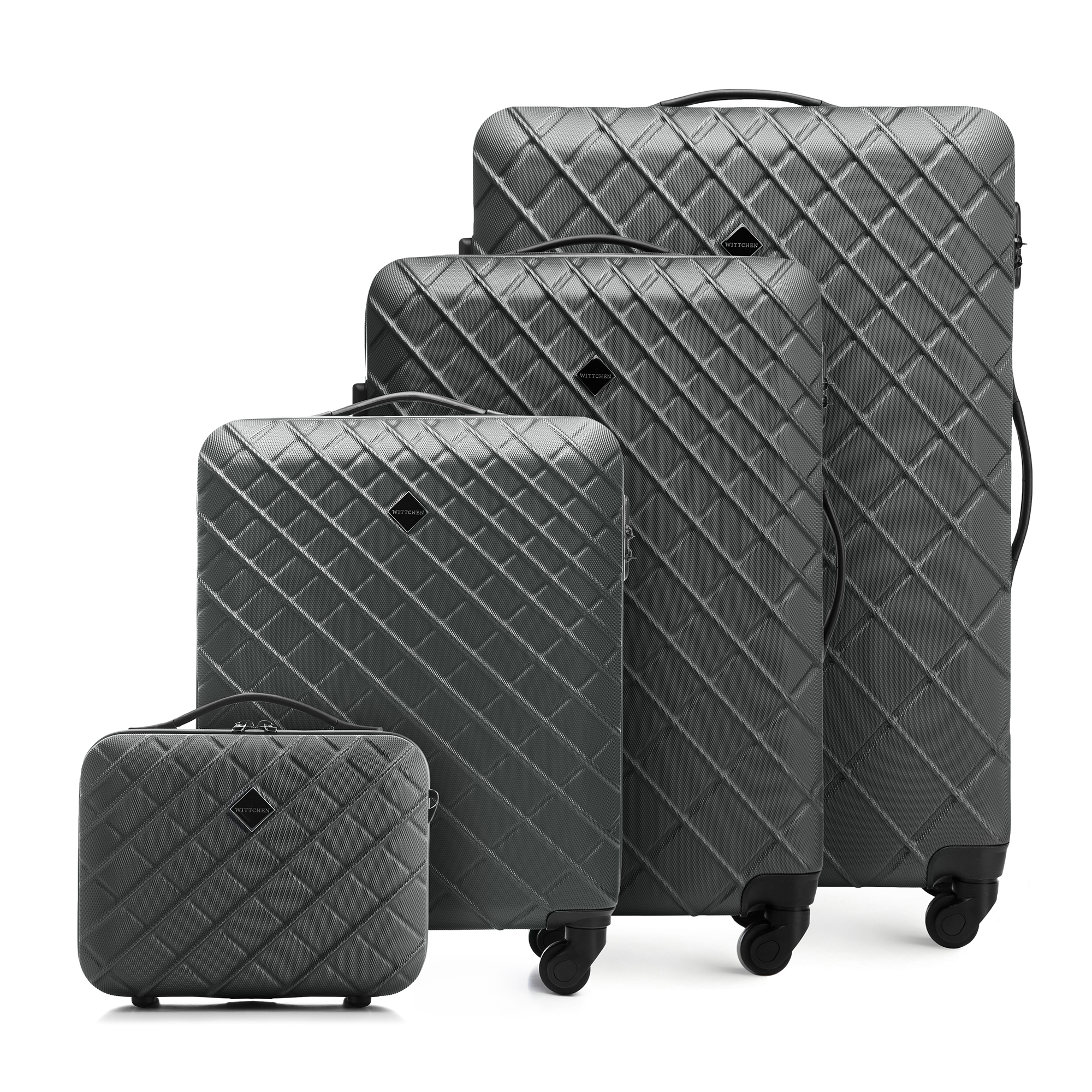 zestaw walizek z ABS-u z deseniem