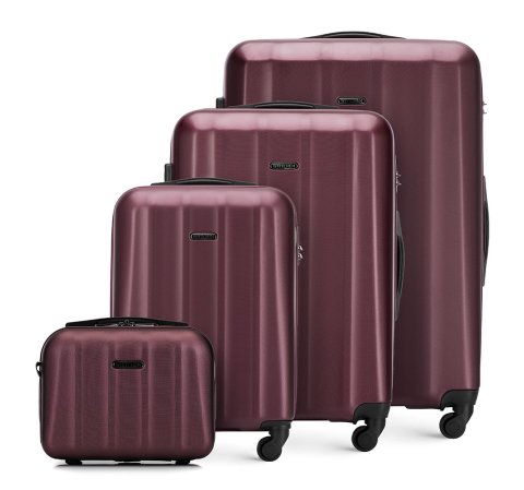 Комплект валіз з полікарбонату з текстурою 56-3P-11K-35