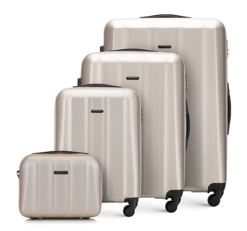 Комплект валіз з полікарбонату з текстурою 56-3P-11K-86