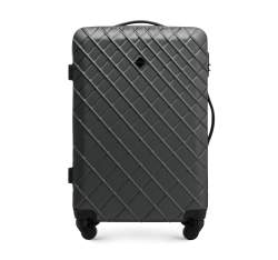 zestaw walizek z ABS-u z deseniem, stalowo-czarny, 56-3A-55K-11, Zdjęcie 1
