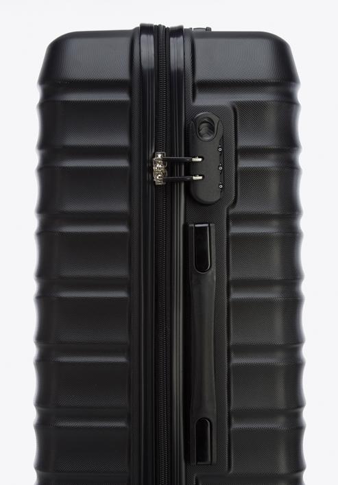 Komplet walizek z ABS-u z żebrowaniem, czarny, 56-3A-31K-55, Zdjęcie 10