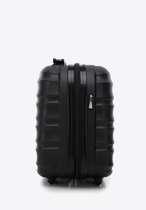 Komplet walizek z ABS-u z żebrowaniem, czarny, 56-3A-31K-55, Zdjęcie 12