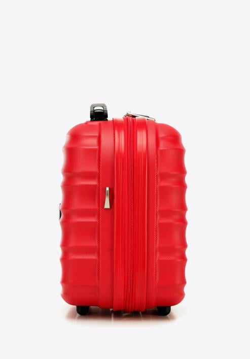 Komplet walizek z ABS-u z żebrowaniem, czerwony, 56-3A-31K-35, Zdjęcie 12