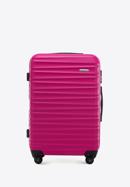 Komplet walizek z ABS-u z żebrowaniem, różowy, 56-3A-31K-55, Zdjęcie 2