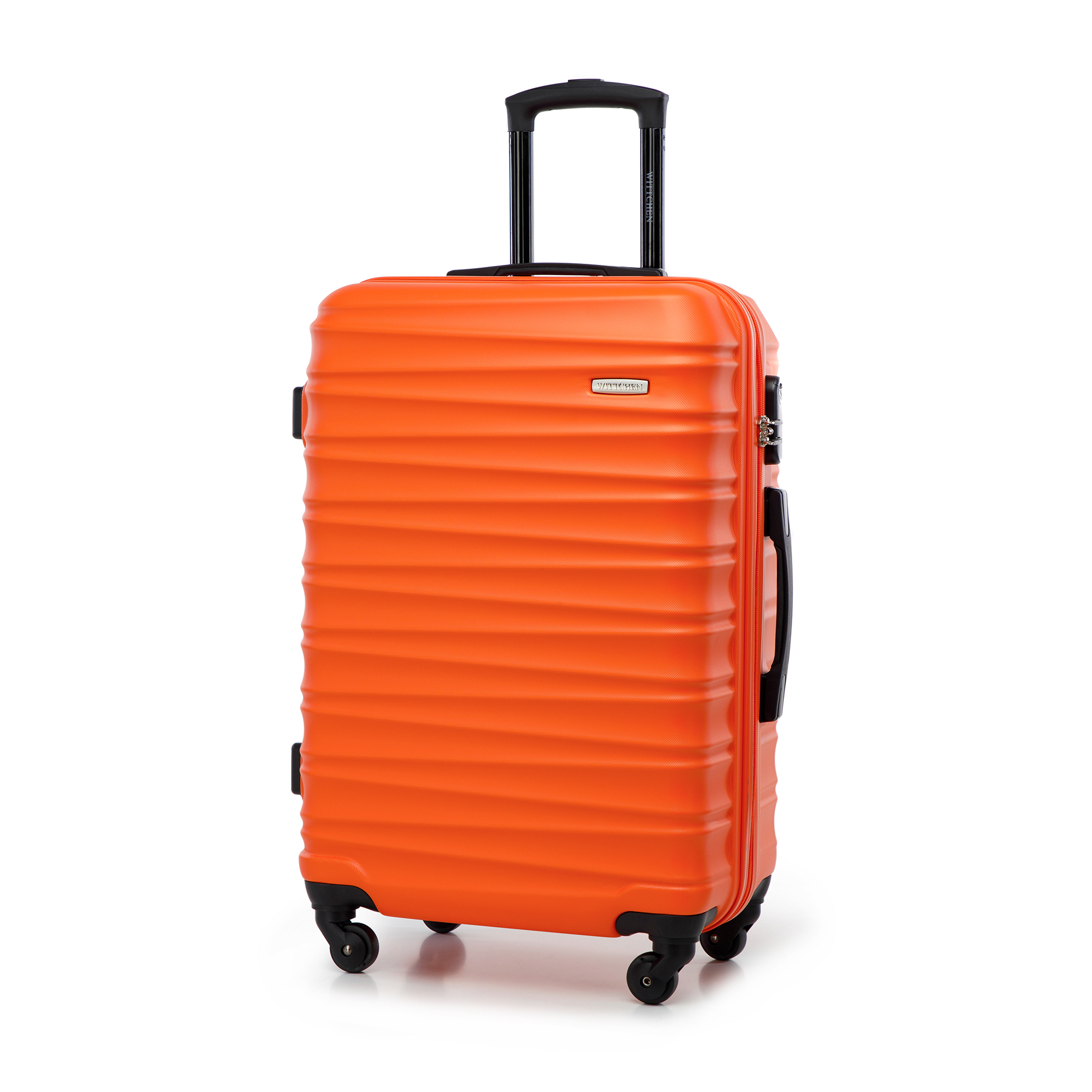 Sada ABS kufrov s rebrinami, oranžová, 56-3A-31K-55, Vyberte variant oranžová
