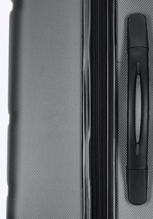 Komplet walizek z ABS-u żłobionych, szary, 56-3A-65K-01, Zdjęcie 12