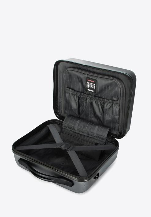 Komplet walizek z ABS-u żłobionych, szary, 56-3A-65K-01, Zdjęcie 15