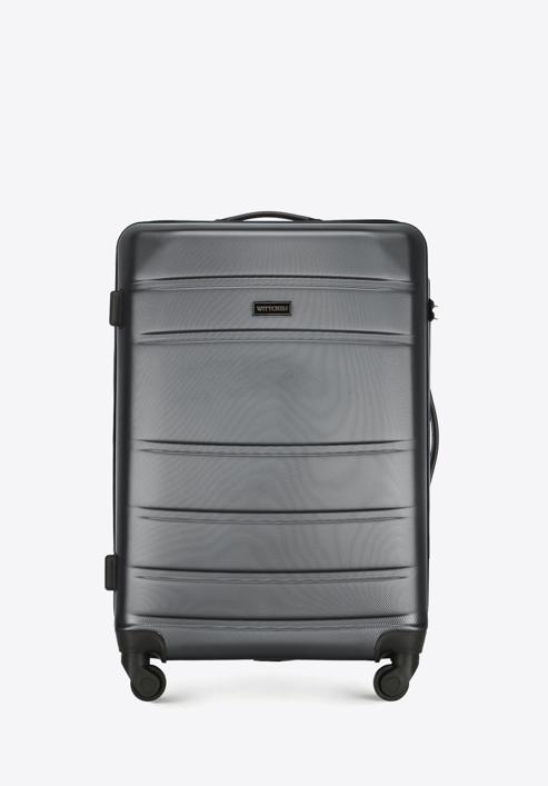 Komplet walizek z ABS-u żłobionych, szary, 56-3A-65K-01, Zdjęcie 2