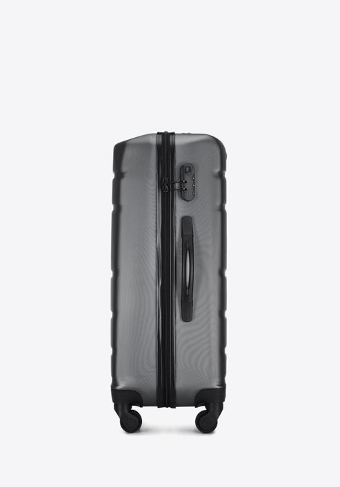 Komplet walizek z ABS-u żłobionych, szary, 56-3A-65K-01, Zdjęcie 3