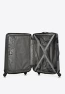 Komplet walizek z ABS-u żłobionych, szary, 56-3A-65K-01, Zdjęcie 6