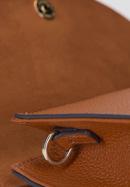 Minimalistic leather clutch bag, cognac, 92-4E-659-1, Photo 4