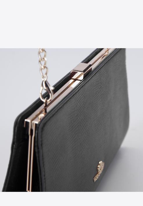 Handbag, black-gold, 93-4E-626-5, Photo 5