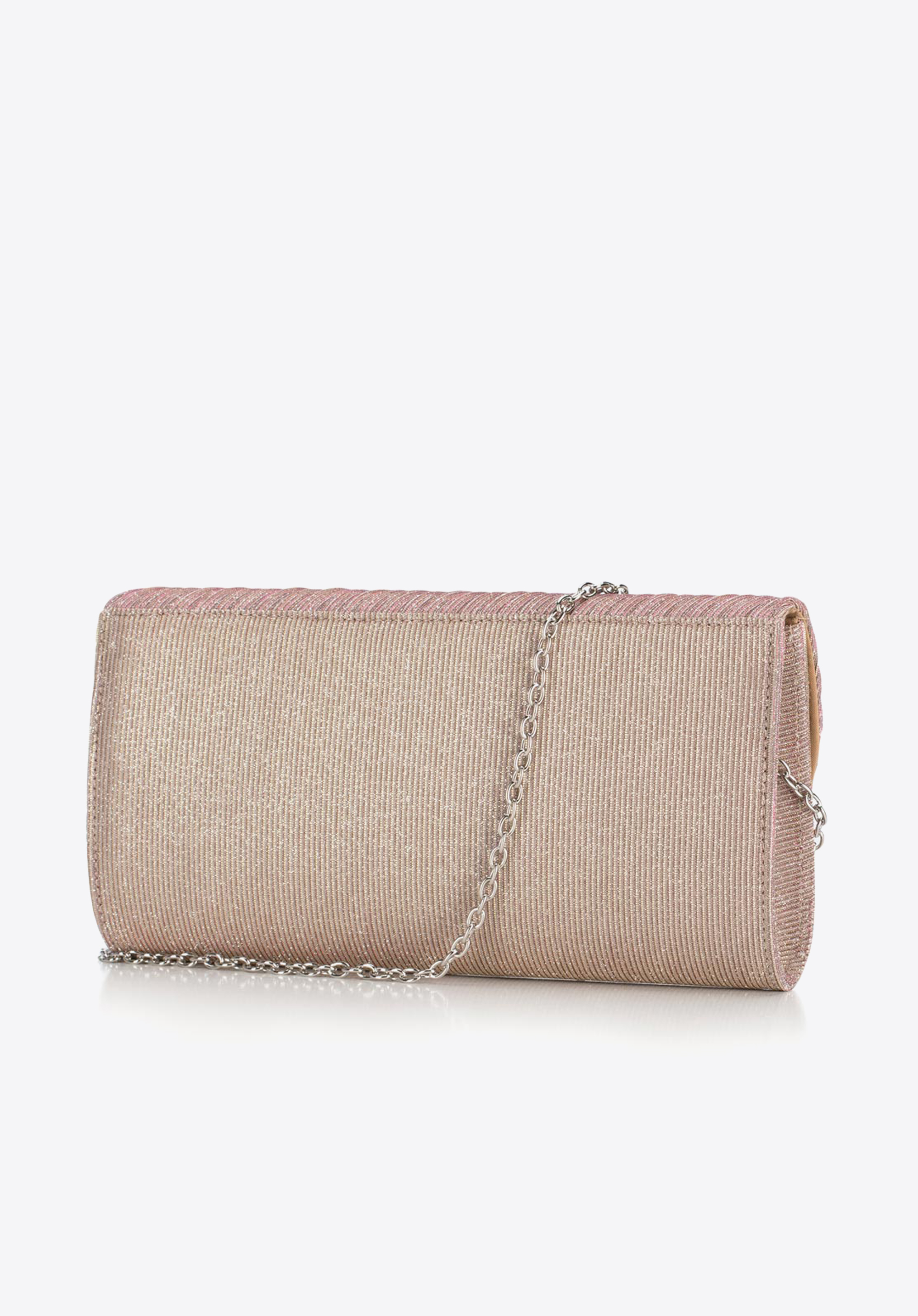 Clutch bag, gold-pink, 89-4Y-305-P, Photo 1