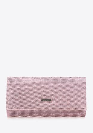 Rhinestone clutch bag, pink, 98-4Y-027-P, Photo 1