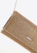 Rhinestone clutch bag, gold, 98-4Y-027-1, Photo 4