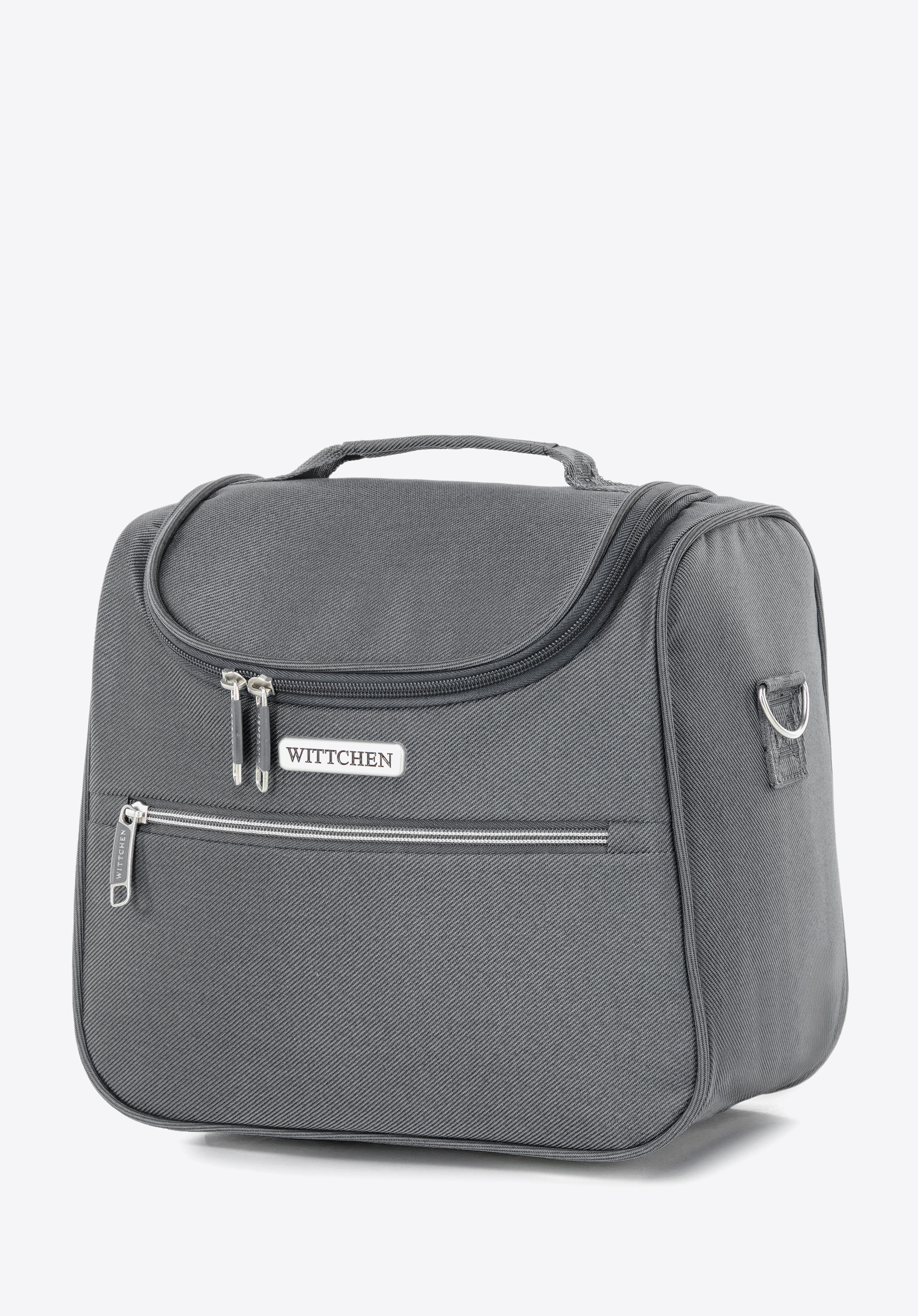 Softside travel cosmetic bag, grey, 56-3S-174-00, Photo 1