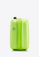 Komplet walizek z ABS-u z geometrycznym tłoczeniem, limonkowy, 56-3A-75K-11, Zdjęcie 12