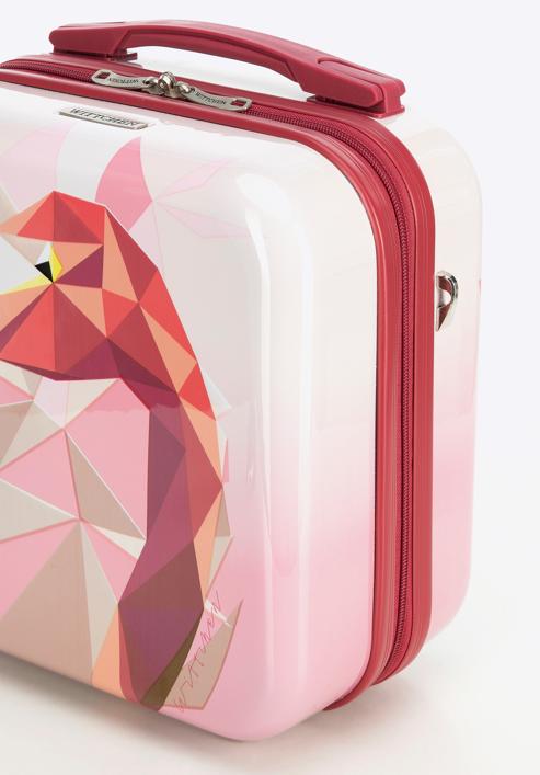 ABS travel case with colourful print, pink, 56-3A-644-55, Photo 5