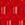 червоний - Сучасна косметичка з полікарбонату з вертикальним тисненням - 56-3P-714-35