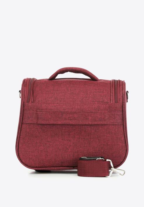 Cosmetic bag with contrasting zip detail, burgundy, 56-3S-504-12, Photo 4