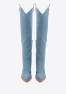 Women's knee high denim cowboy boots, , 97-D-525-1-41, Photo 3