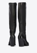 Tall leather cowboy boots, black, 95-D-805-1-36, Photo 4