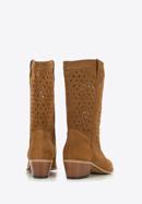 Tall suede western boots, brown, 94-D-809-4-37, Photo 4