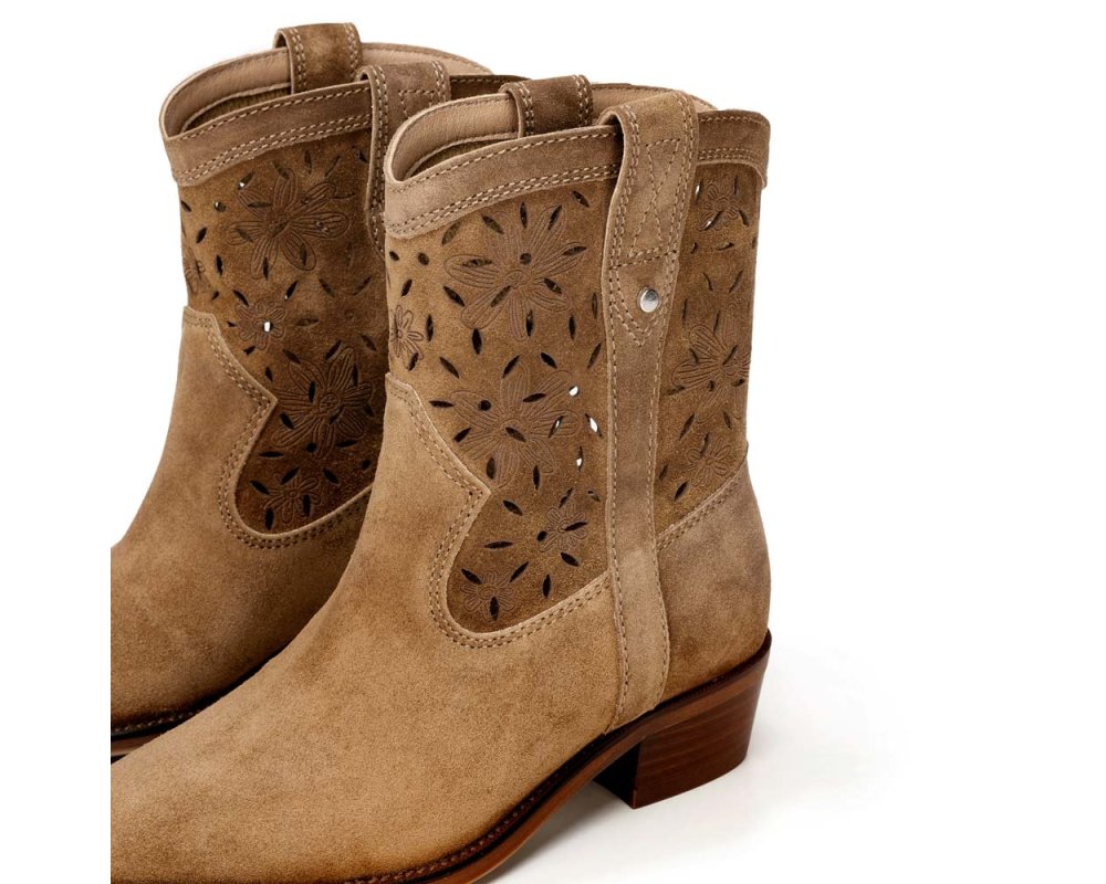 Kowbojki Zamszowe Azurowe Wittchen