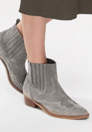 Women's shoes, grey, 86-D-051-8-37, Photo 1
