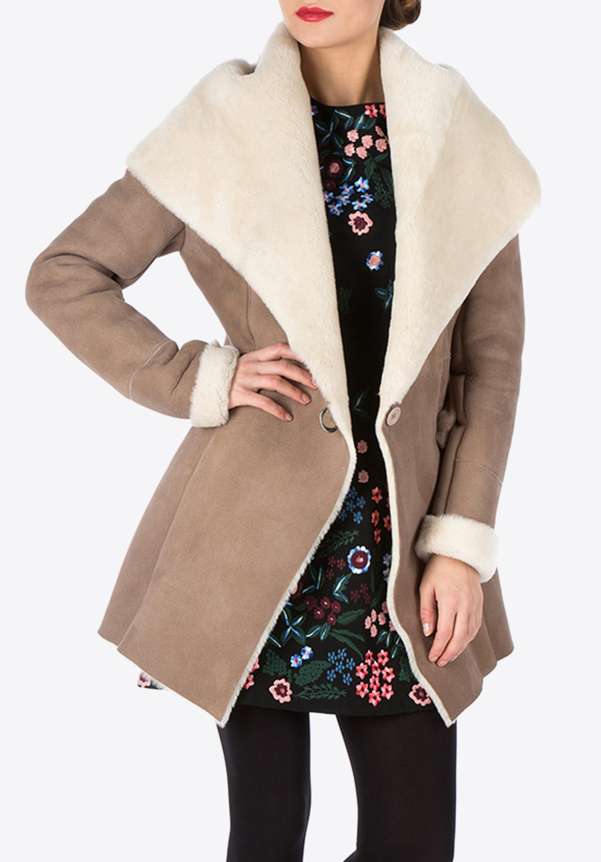 Women's fur, light brown, 81-9S-506-5-M, Photo 1