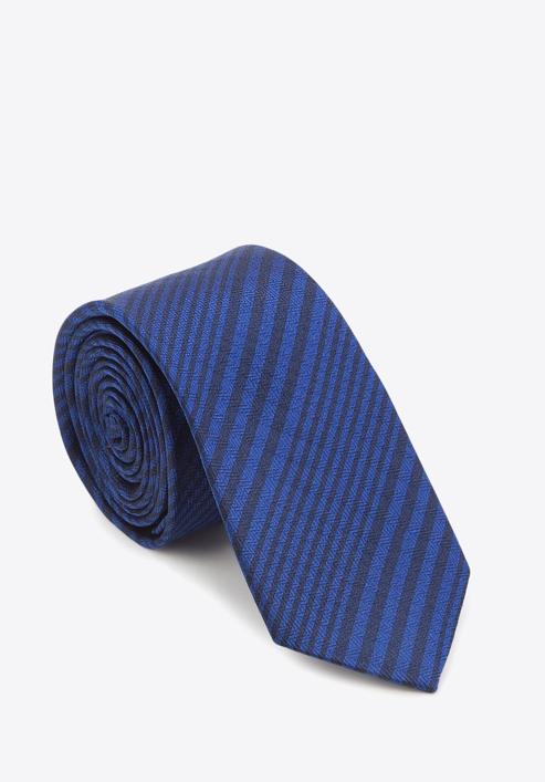 Tie, navy blue-black, 87-7K-002-X6, Photo 1