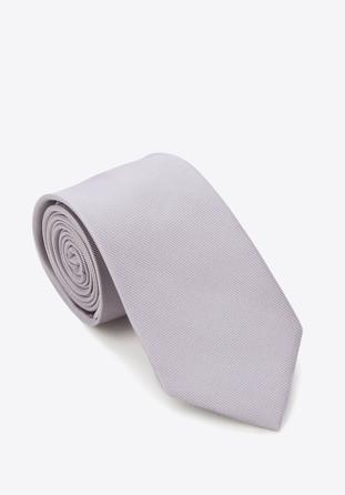 Krawat, jasny szary, 87-7K-002-8, Zdjęcie 1