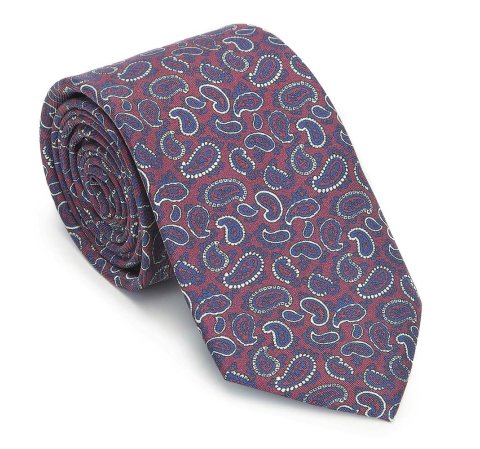 Шелковый галстук с рисунком 91-7K-001-X3