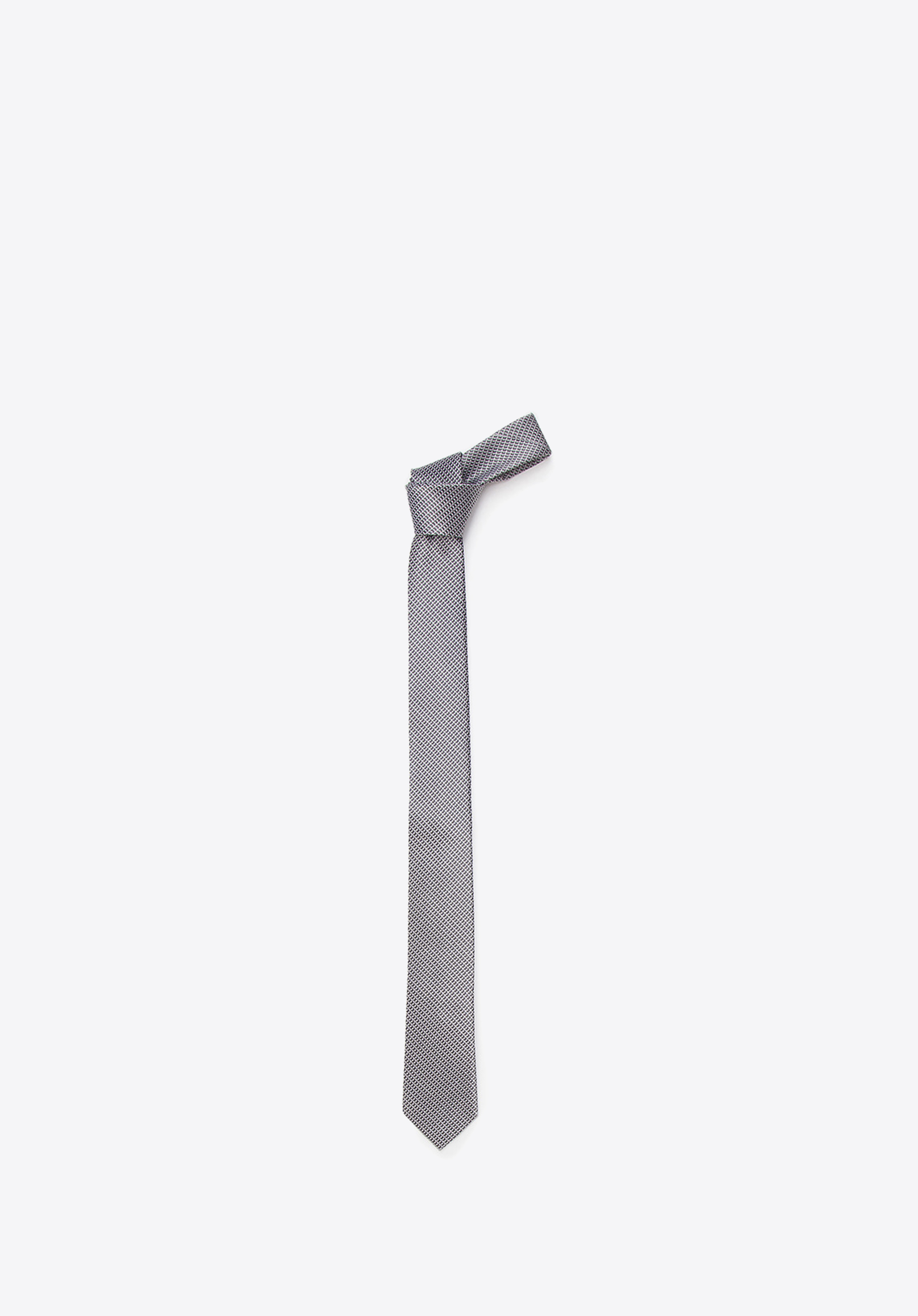 Krawat, szary, 87-7K-002-X1, Zdjęcie 1