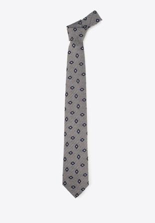 Tie, grey-navy blue, 89-7K-001-X5, Photo 1