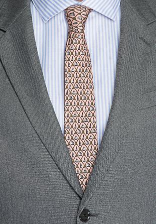 Krawat, łososiowy, 87-7K-001-X1, Zdjęcie 1