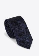 Silk patterned tie, black-blue, 97-7K-001-X6, Photo 1