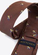 Patterned silk tie, brown-gold, 92-7K-001-X3, Photo 4