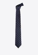 Patterned silk tie, navy blue-blue, 97-7K-002-X3, Photo 2