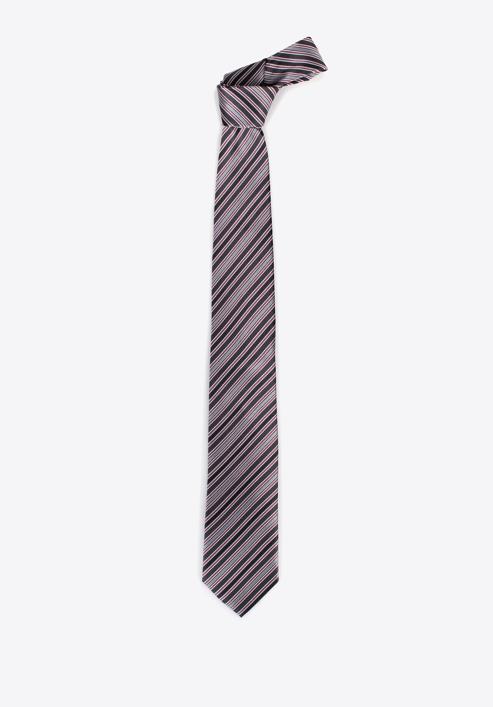 Patterned silk tie, grey-violet, 97-7K-002-X6, Photo 2