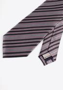 Patterned silk tie, grey-violet, 97-7K-002-X6, Photo 4