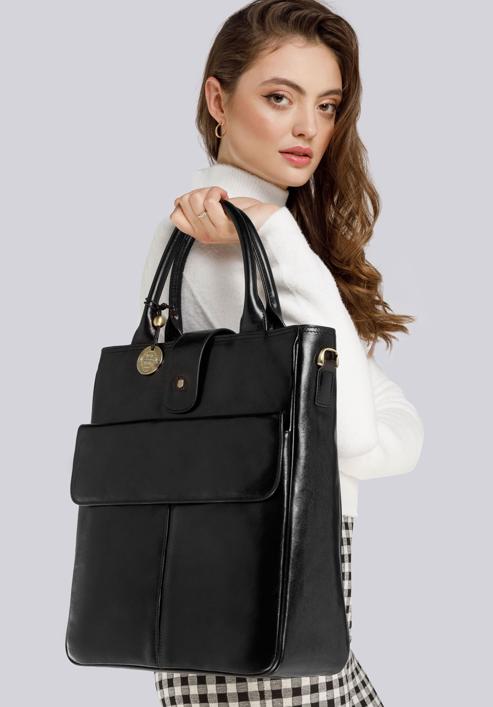 Shopper bag, black, 39-4-528-1, Photo 20