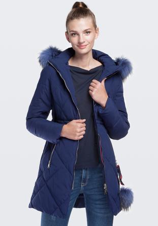 Women's jacket, navy blue, 87-9N-501-7-XL, Photo 1