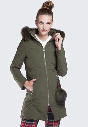 Women's jacket, khaki green, 87-9N-501-Z-S, Photo 1