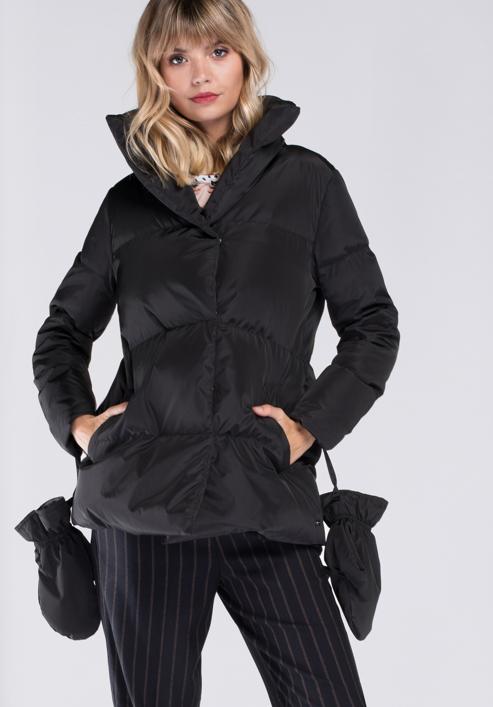 Women's jacket, black, 89-9D-405-1-XL, Photo 2