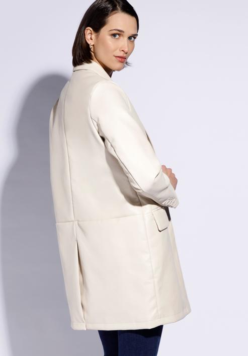 Women's jacket, ecru, 96-9P-106-1-L, Photo 2